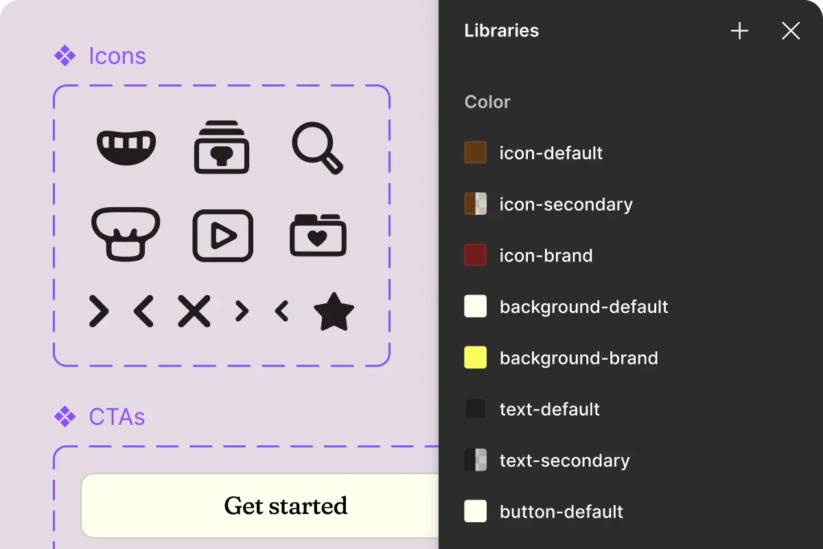 Figma Design System Interface